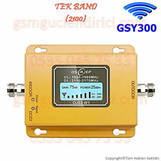 GSM Güçlendirici GSY 300 Tekband(2100)