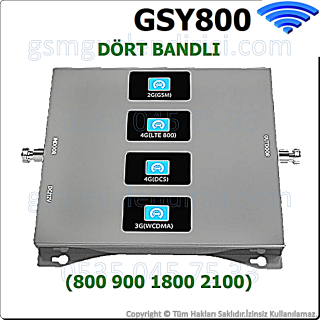 GSY800 Dört Bandlı Gsm Sinyal Güçlendirici